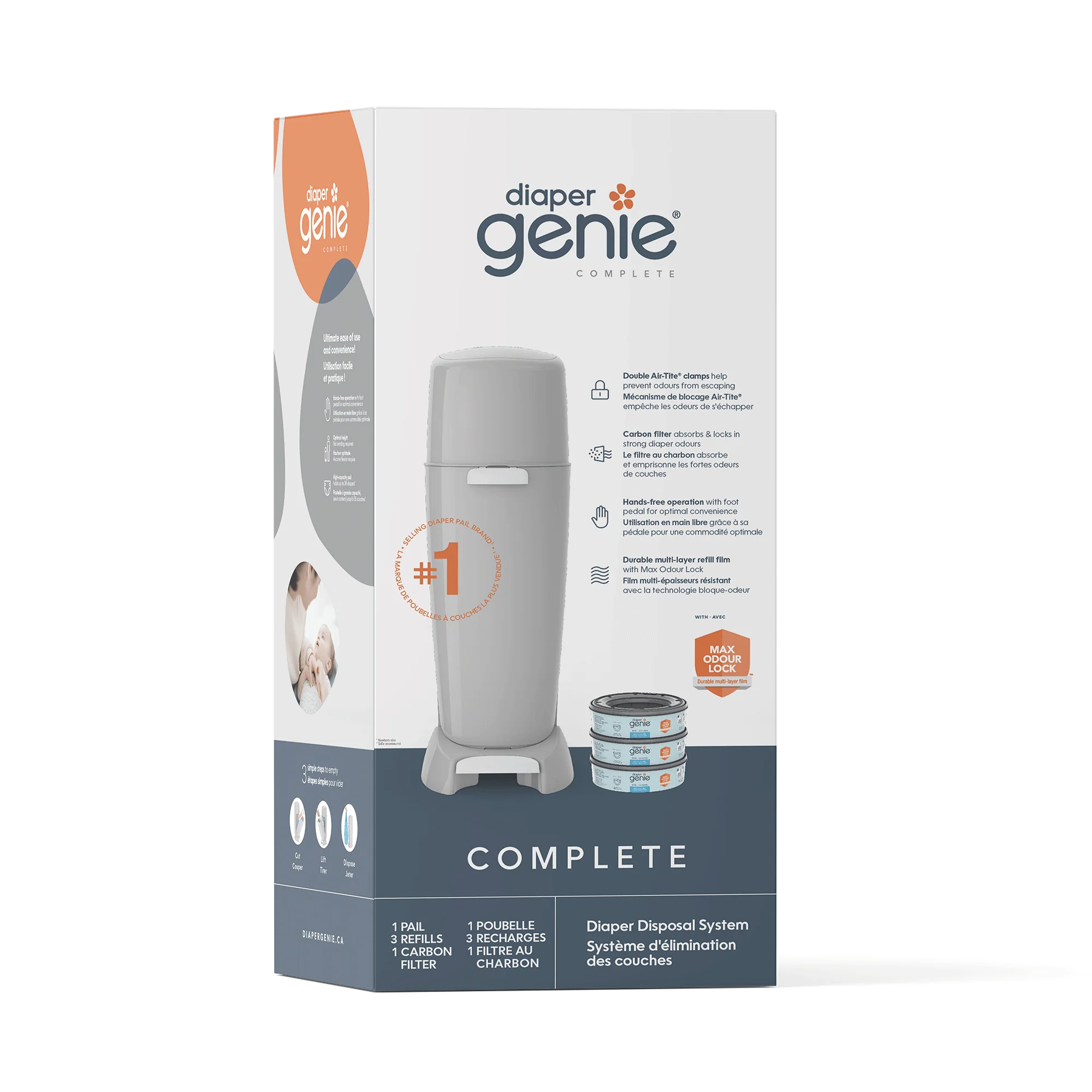 Diaper Genie® Complete Starter Set Pail - Image 23