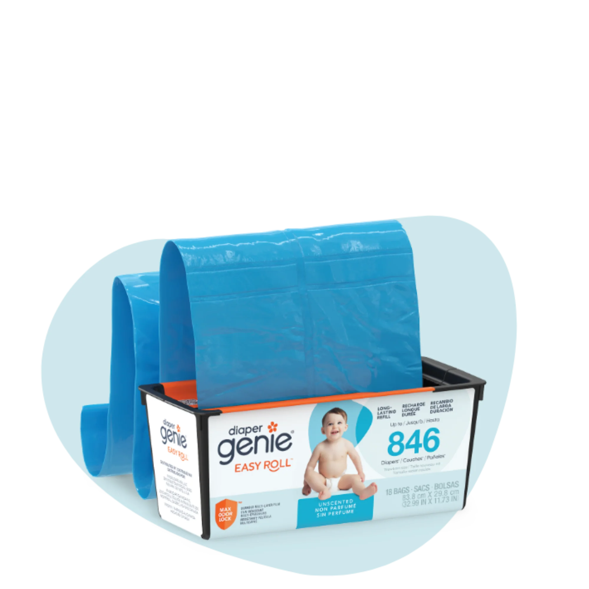 Diaper Genie® Easy Roll Pail Refill - Image 14