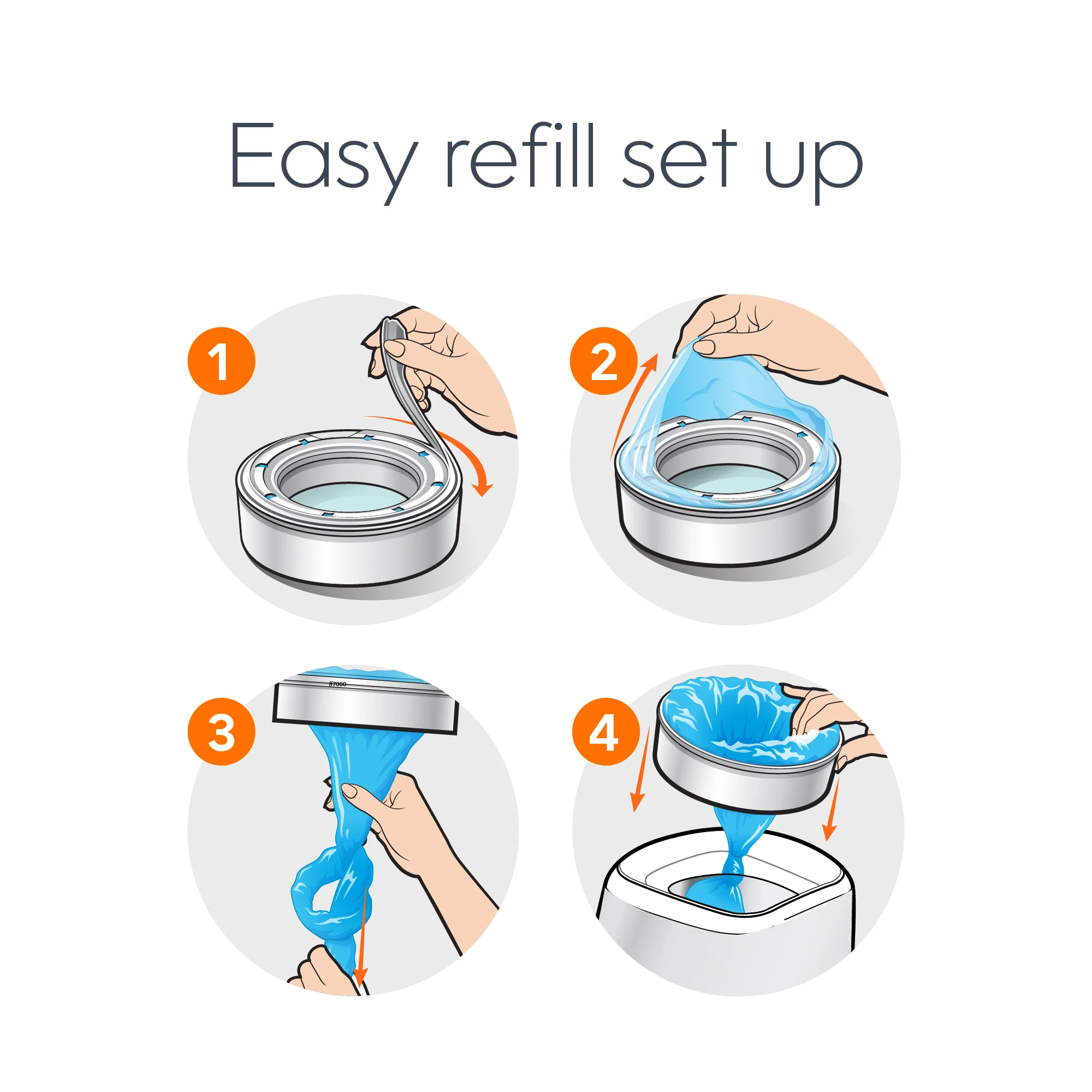 Diaper Genie® Essentials Pail Round Refill - Image 6