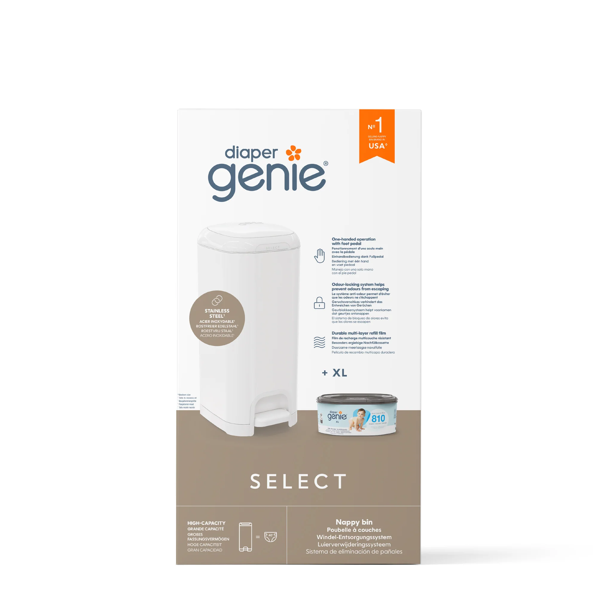 Diaper Genie® Select Nappy Bin System - Image 40