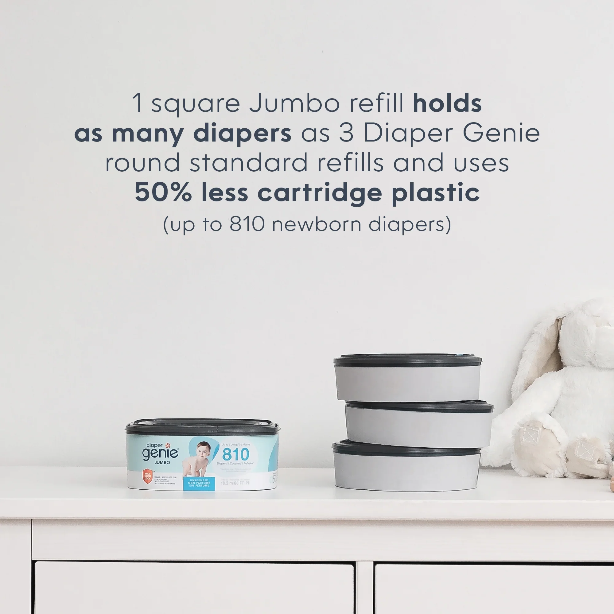Diaper Genie® Jumbo Square Pail Refill - Image 10
