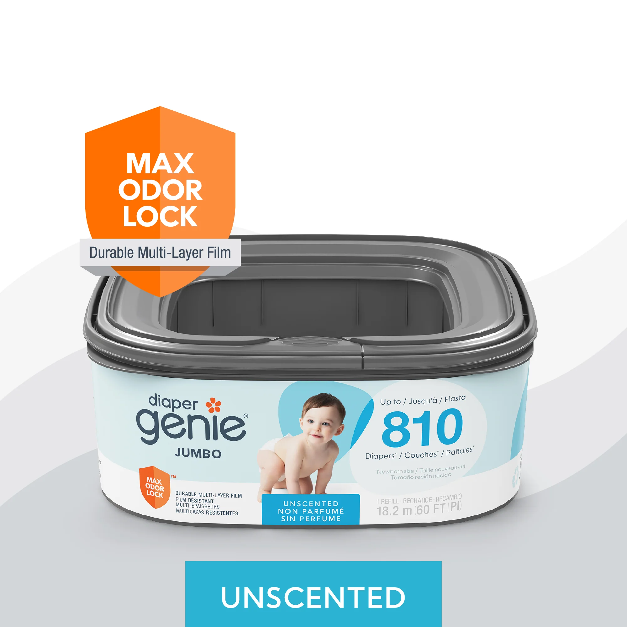 Diaper Genie® Jumbo Square Pail Refill - Image 3