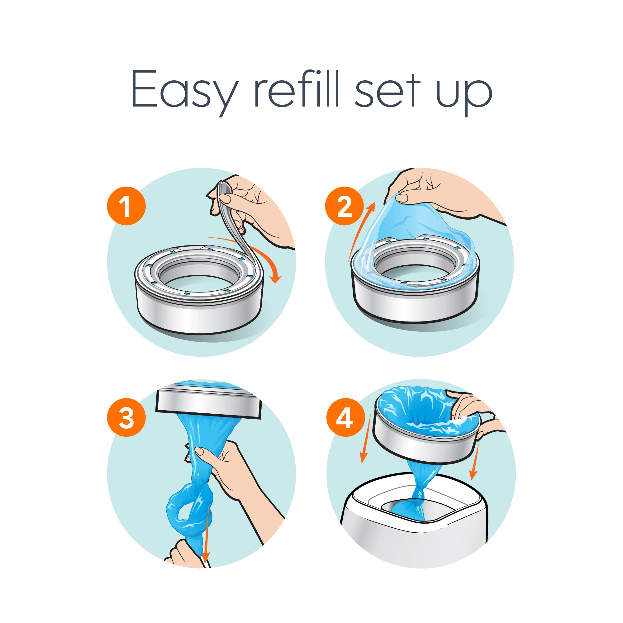 Diaper Genie® Unscented Round Refill - Image 6